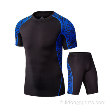 Vêtements de sport pour hommes Ourlet incurvé Sport Tight Fit